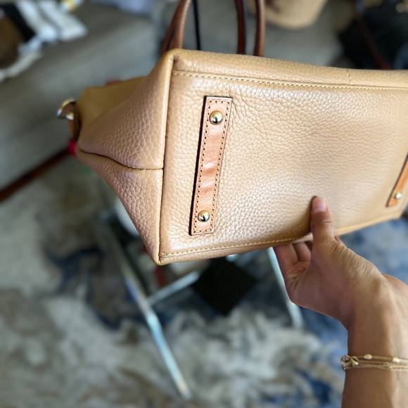 Dooney & Bourke Tan Leather Satchel - Picture 7 of 11